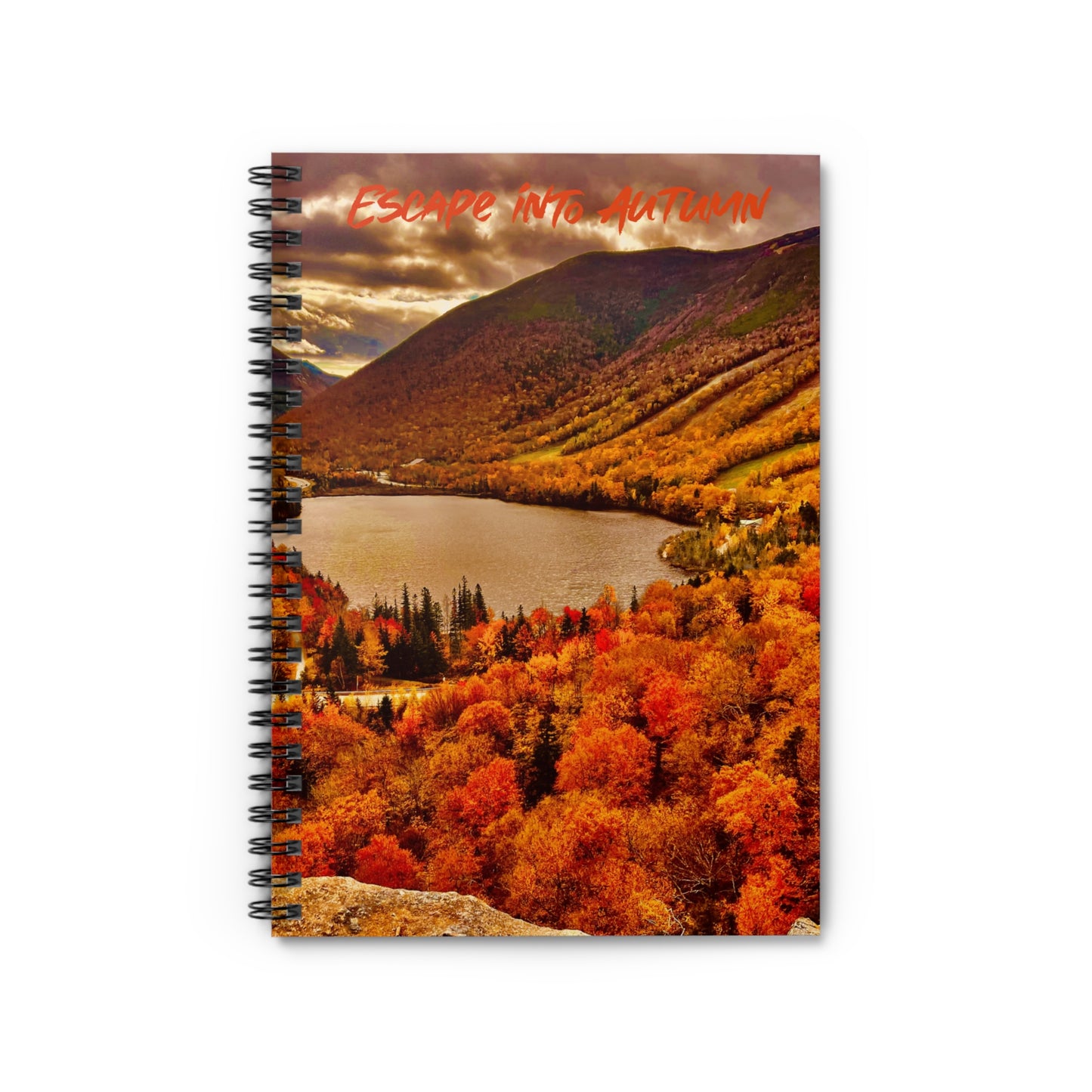 Escape into Autumn Spiral Notebook - Ruled Line