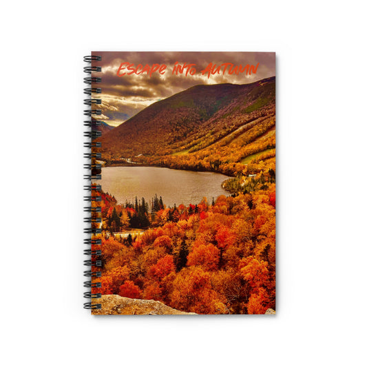 Escape into Autumn Spiral Notebook - Ruled Line