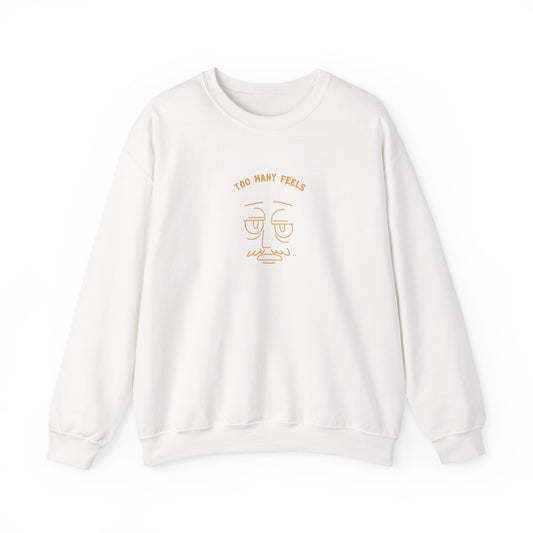 Too many feels Unisex Heavy Blend™ Crewneck Sweatshirt