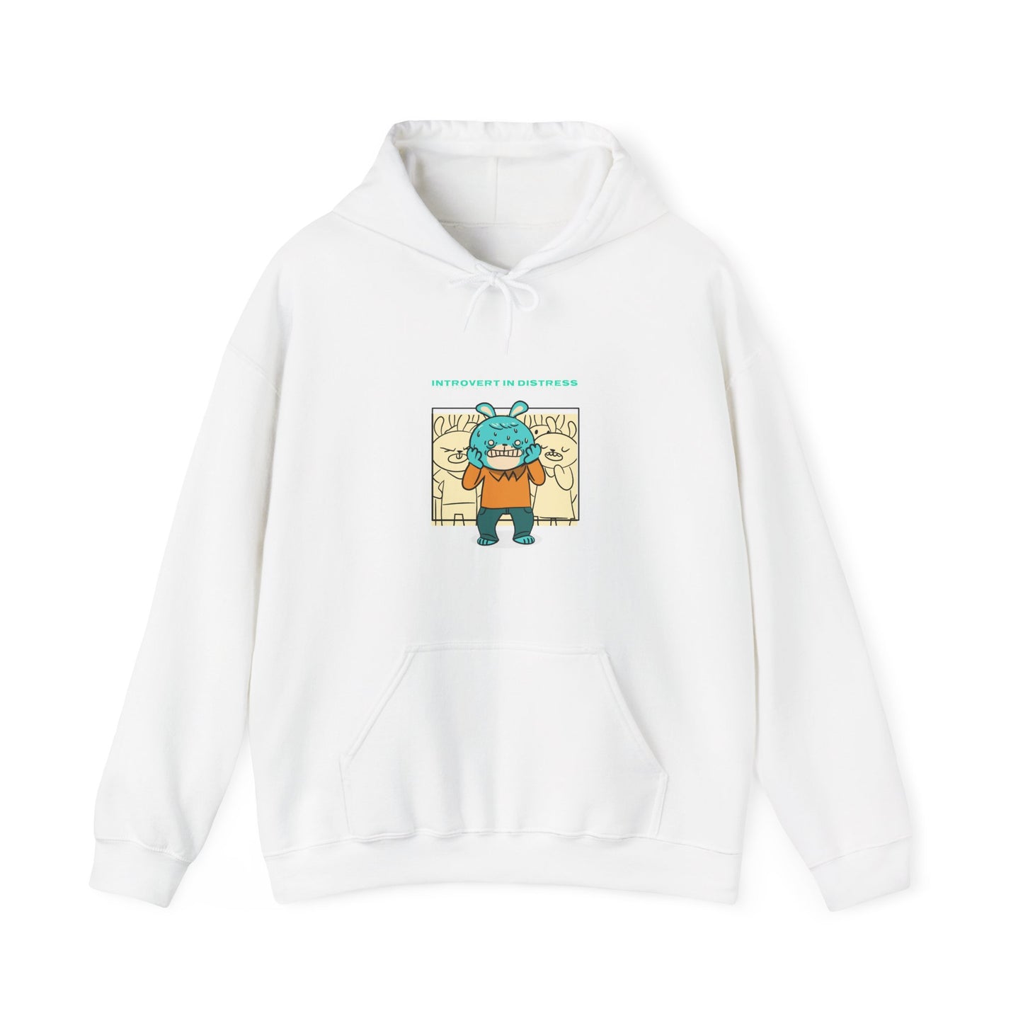 Introvert in distress Unisex Heavy Blend™ Hooded Sweatshirt