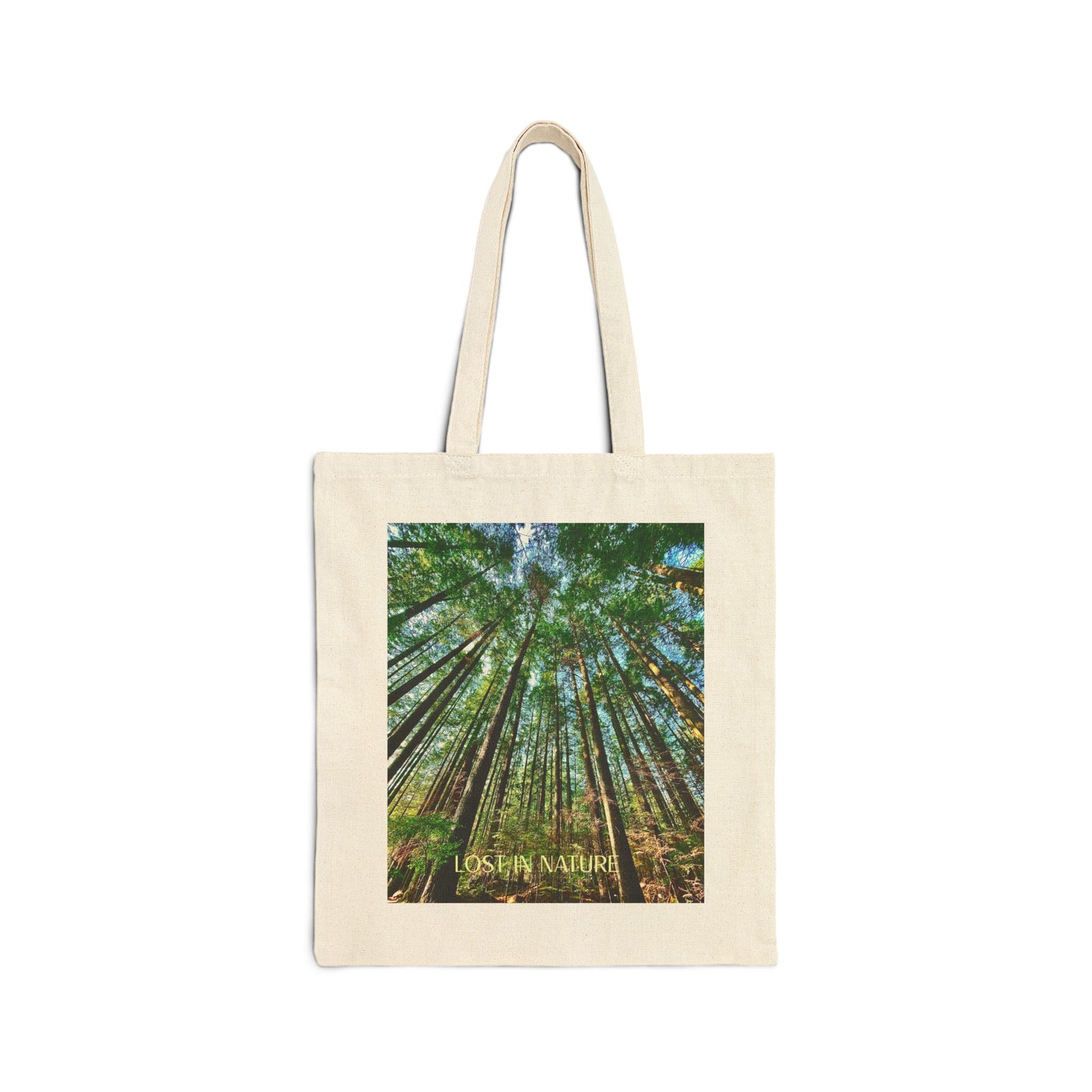 Lost in Nature Cotton Canvas Tote Bag