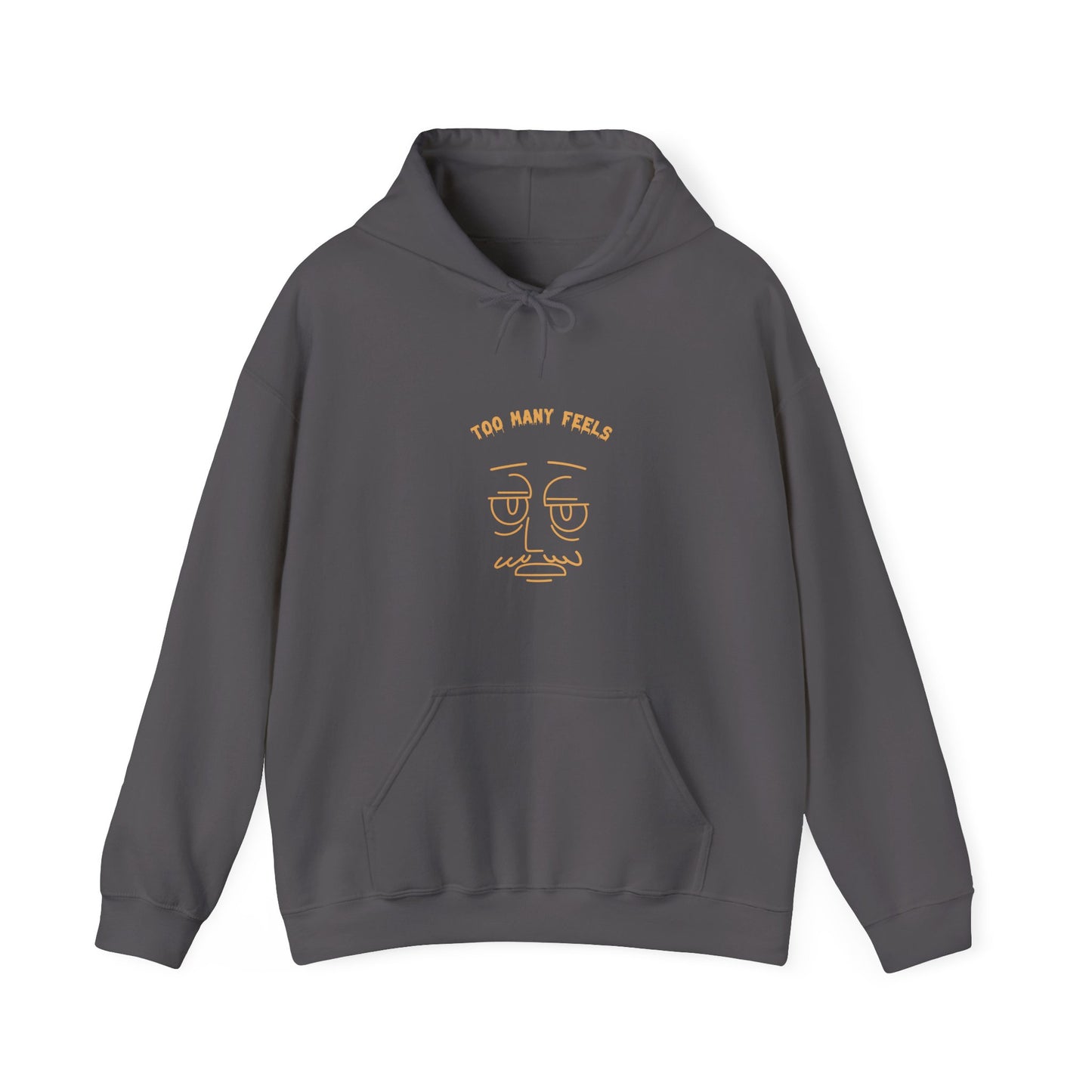 Too many feels Unisex Heavy Blend™ Hooded Sweatshirt
