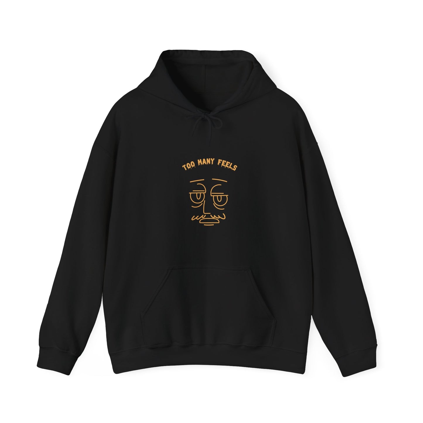 Too many feels Unisex Heavy Blend™ Hooded Sweatshirt