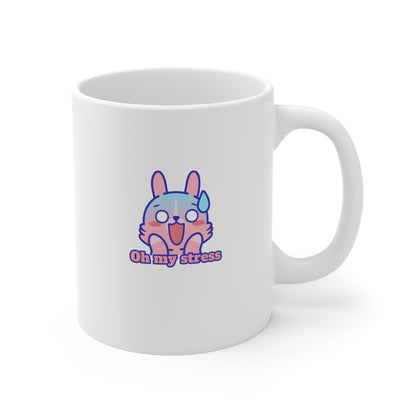 Oh My Stress Cute Bunny Mug