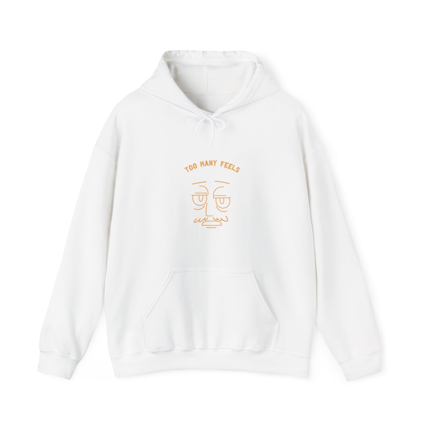 Too many feels Unisex Heavy Blend™ Hooded Sweatshirt