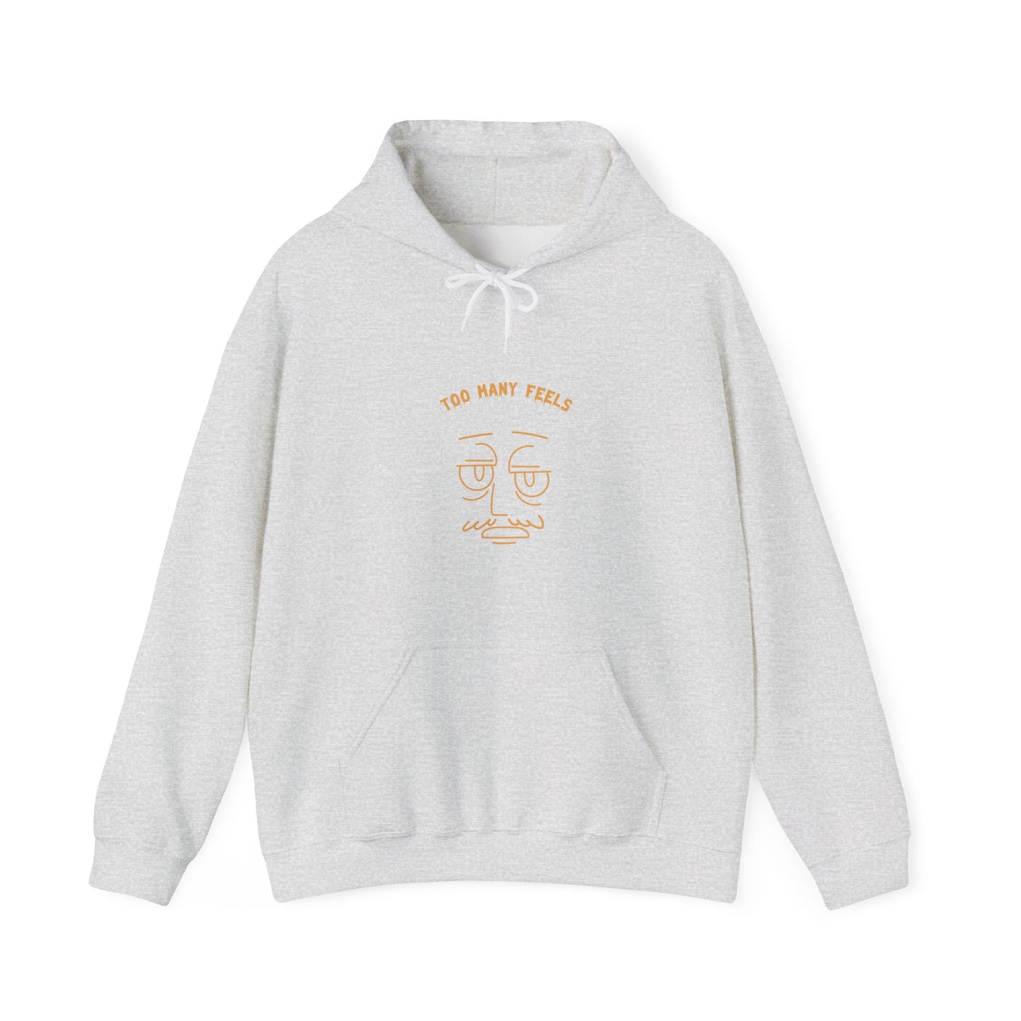 Too many feels Unisex Heavy Blend™ Hooded Sweatshirt