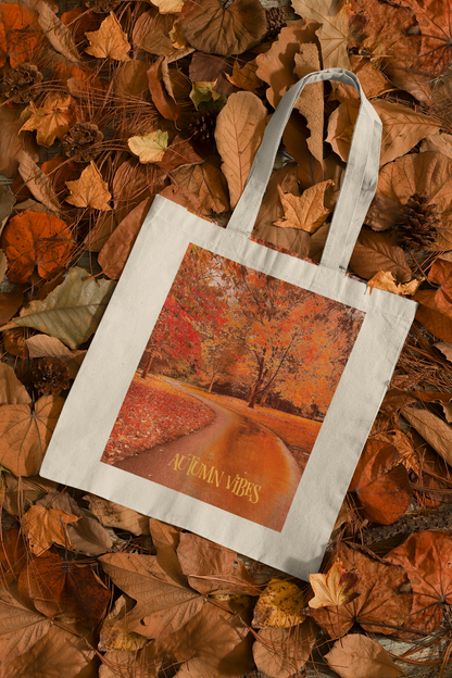 Autumn vibes Cotton Canvas Tote Bag