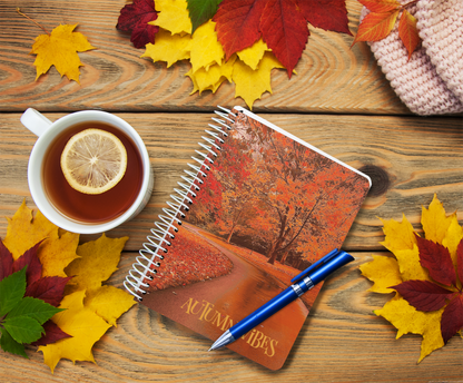 Autumn vibes Spiral Notebook - Ruled Line