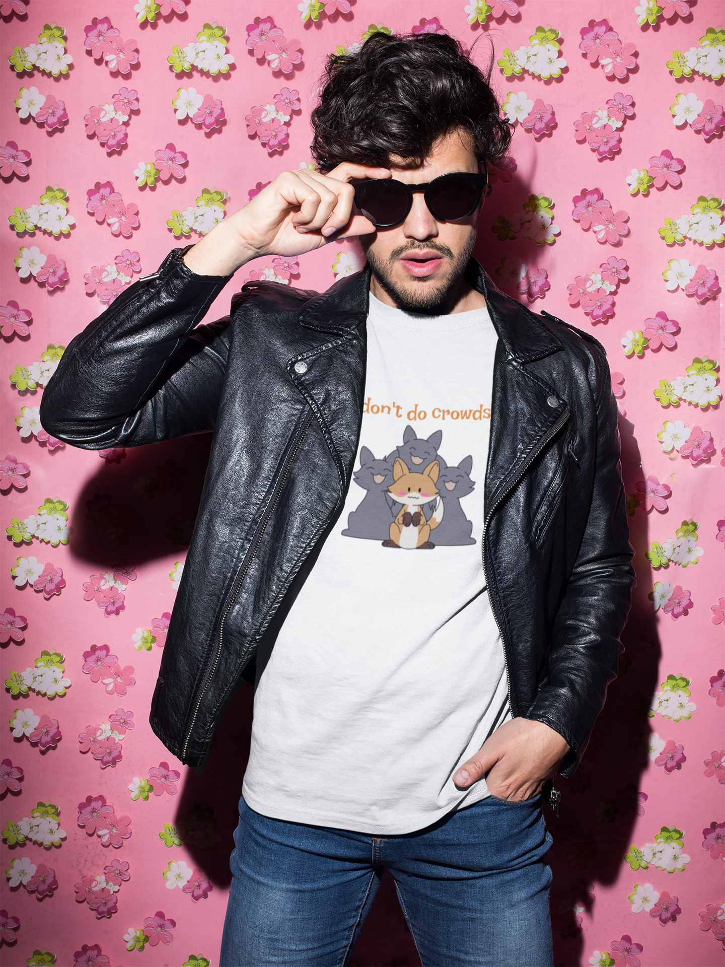 I don't do crowds Unisex Jersey Short Sleeve Tee