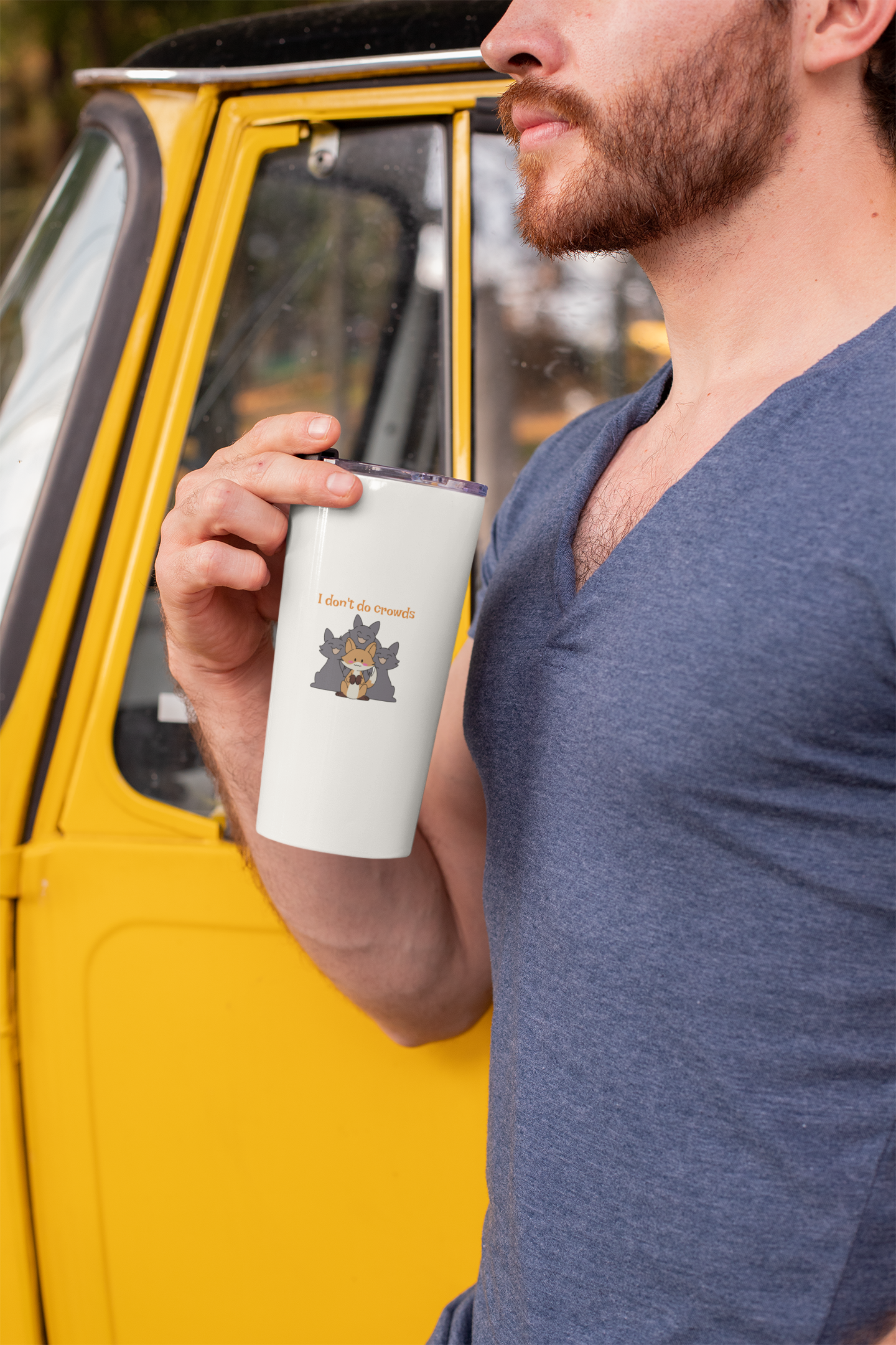 I don't do crowds 20oz tumbler