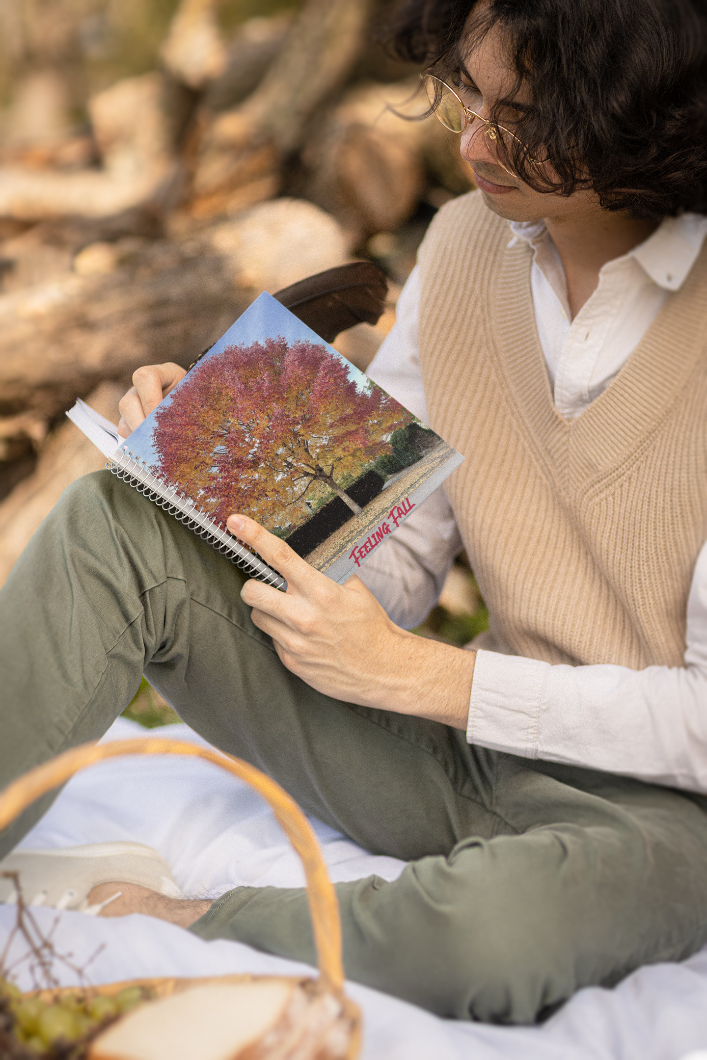 Feeling Fall Spiral Notebook - Ruled Line