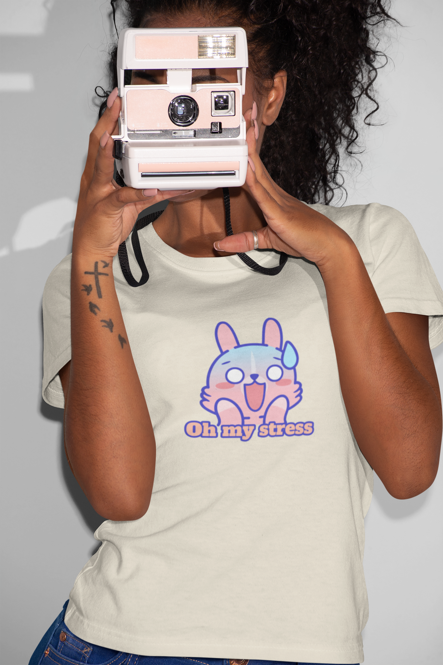 Oh My Stress Cute Bunny Tee