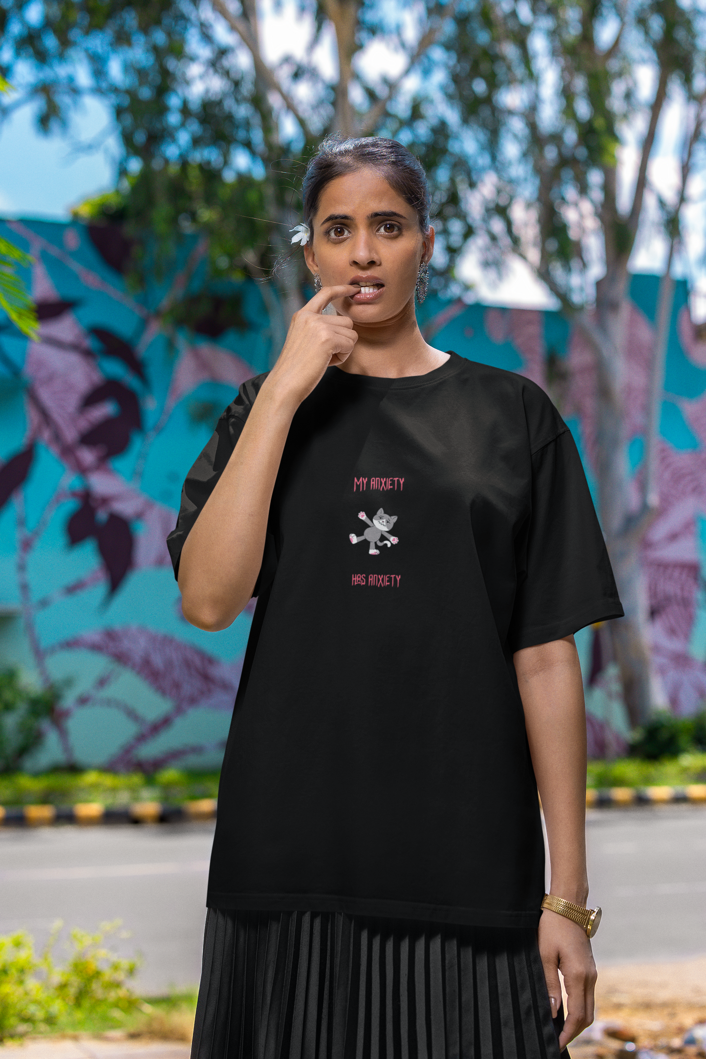 My anxiety has anxiety Unisex Jersey Short Sleeve Tee